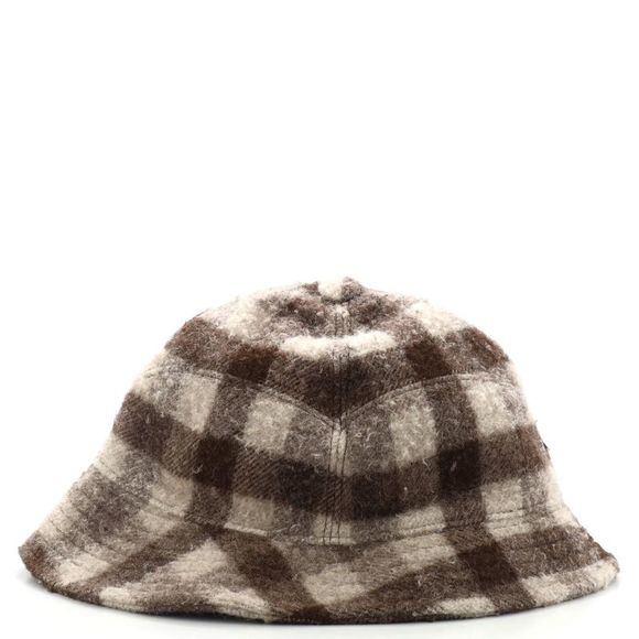 Gucci Embroidered Patch Bucket Hat Wool Large Brown, Multicolor - Picture 4 of 7